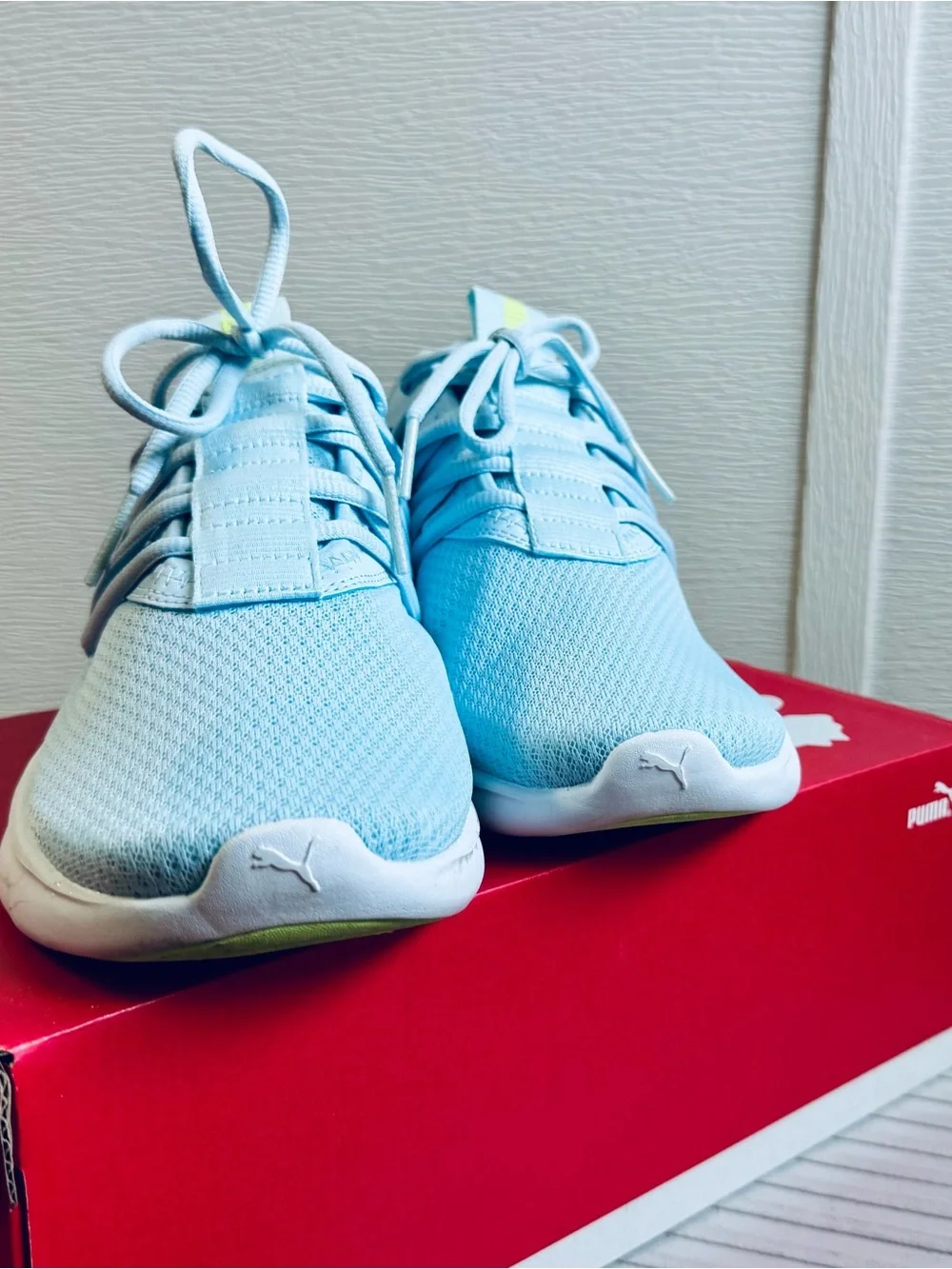 Puma Star Vital, Women’s Light Blue Mesh Sneakers with White Accents